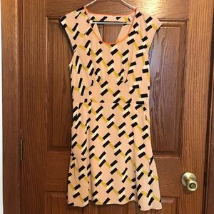 Silk Harlyn drop waist dress